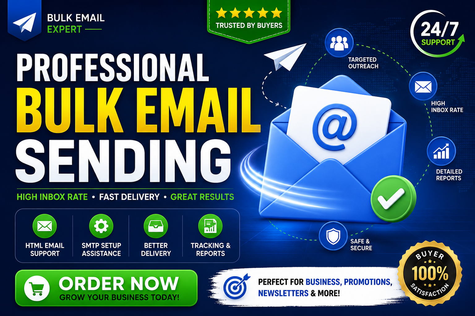 I Will Send Targeted Bulk Emails for Business Promotion
