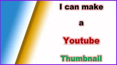 I can make a beautiful thumbnail