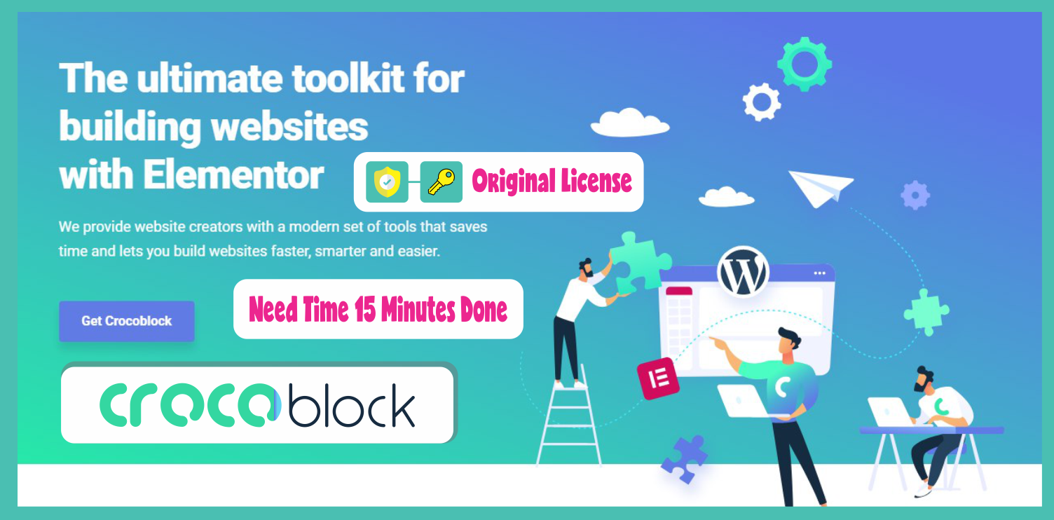 Original License Install Service, WP Crocoblock Plugins, All-Inclusive Lifetime