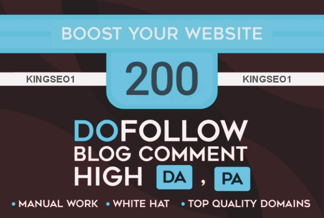BOOST YOUR WEBSITE RANKING with 200 DOFOLLOW Blog Comments High DA PA
