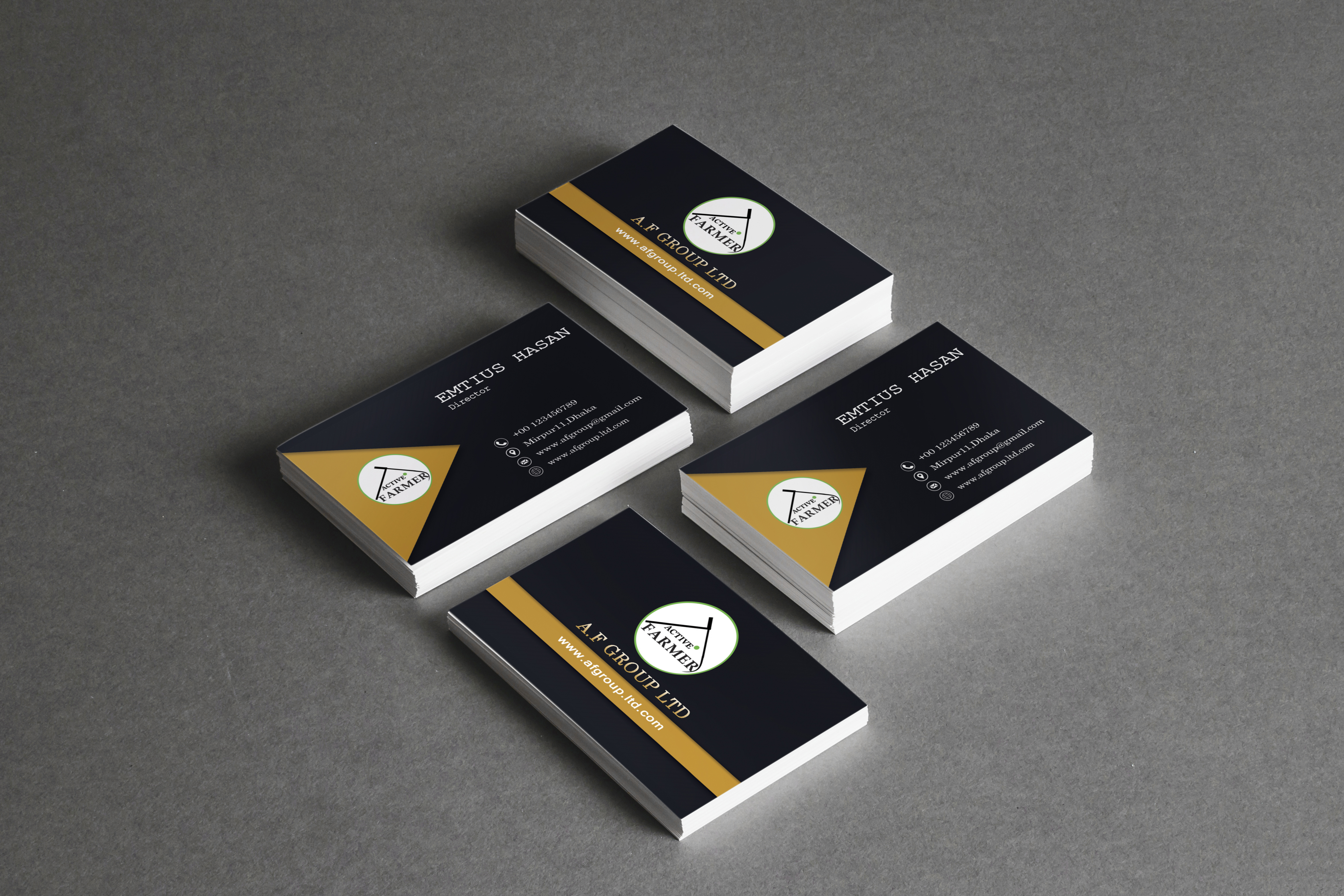 I will design minimal and modern business card for you 