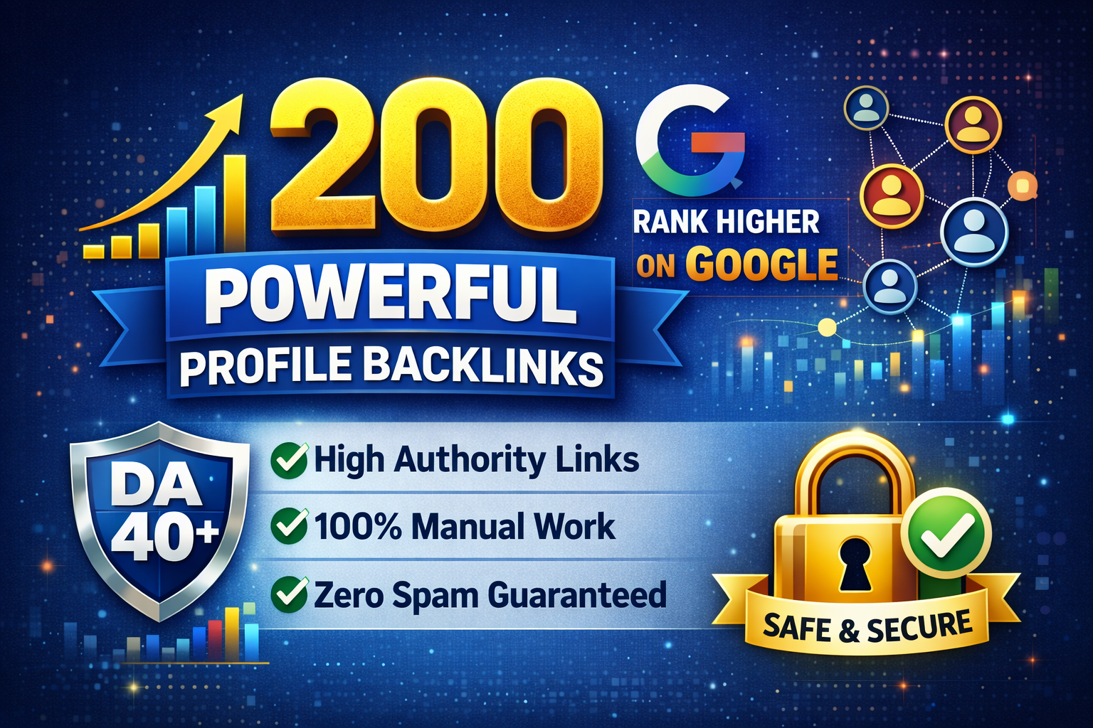 Rank higher on google with 200 ultra powerful DA 40+ ...