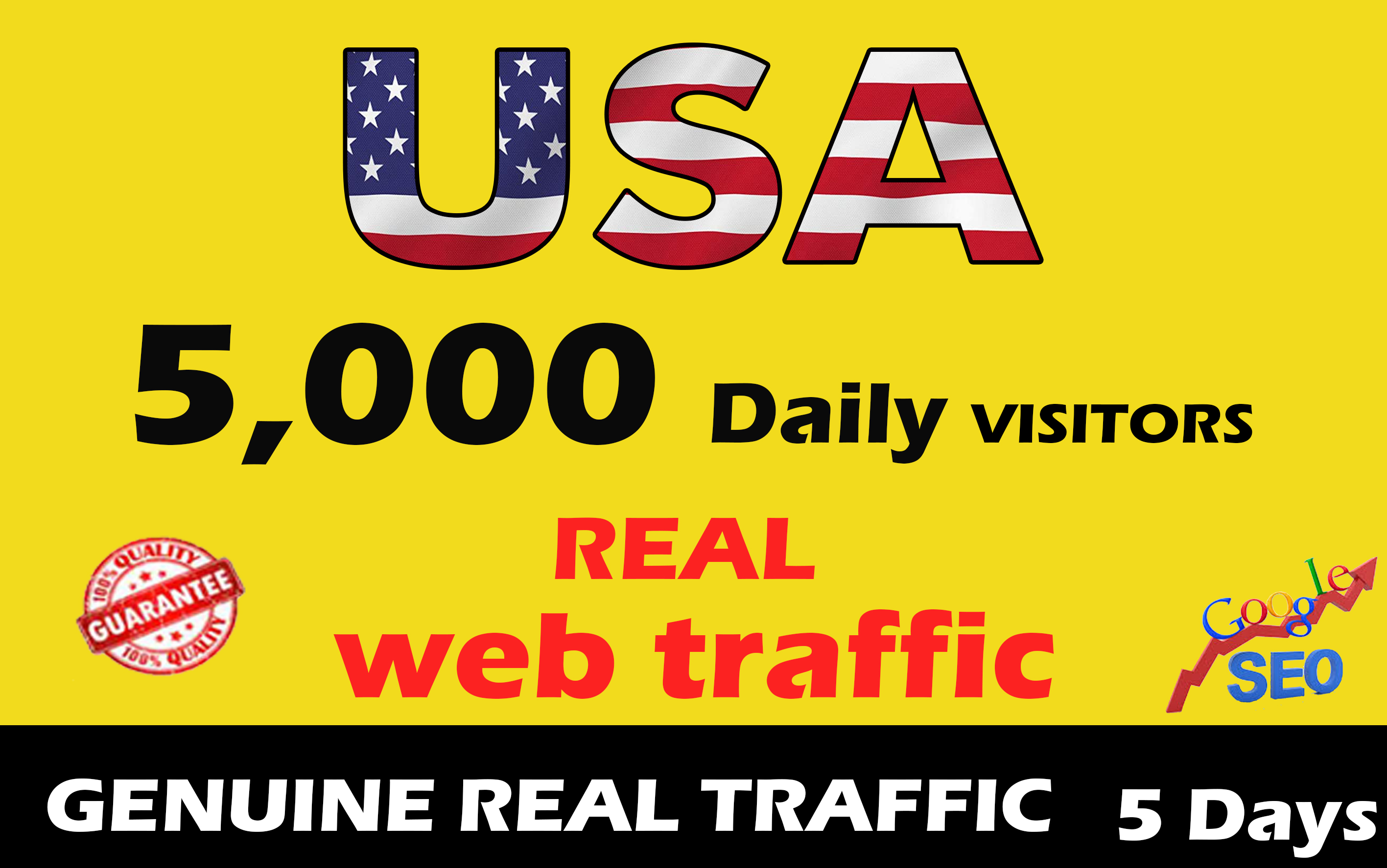 will send 100,000 genuine USA web traffic