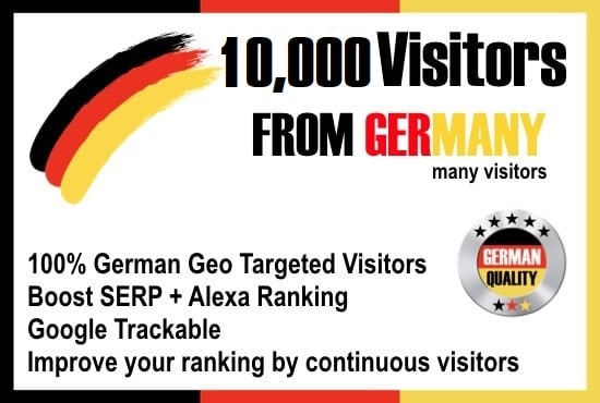 I will send website visitors from germany