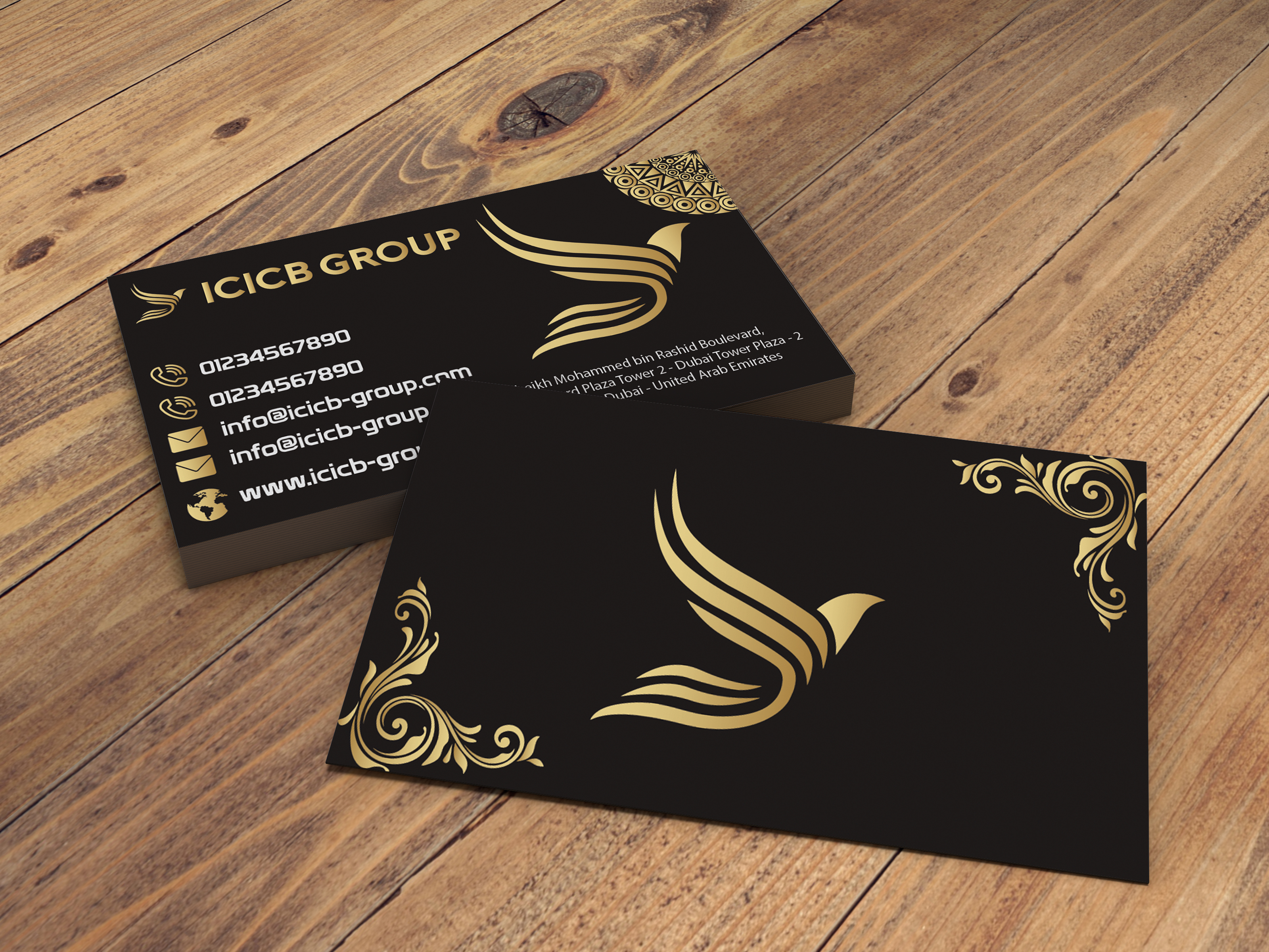 I will do Professional Luxuary Business Card design like this