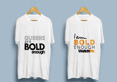 I will make custom and trendy t shirt design