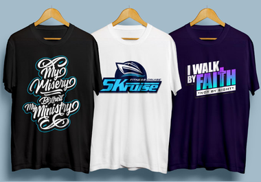 I will make custom and trendy t shirt design