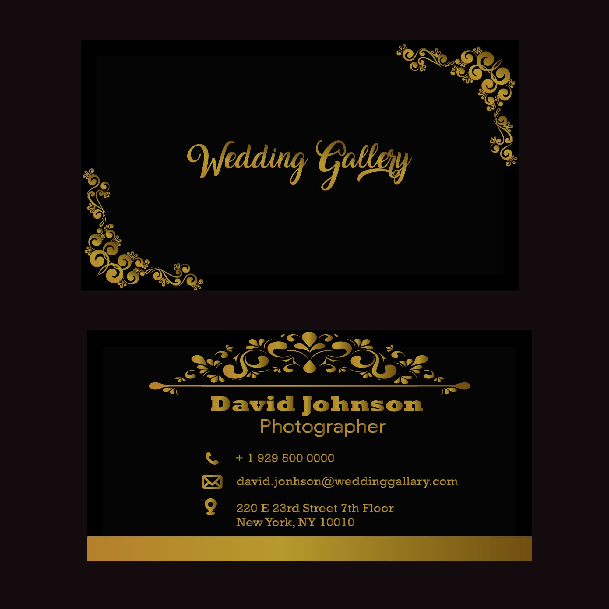 Luxury professional business card