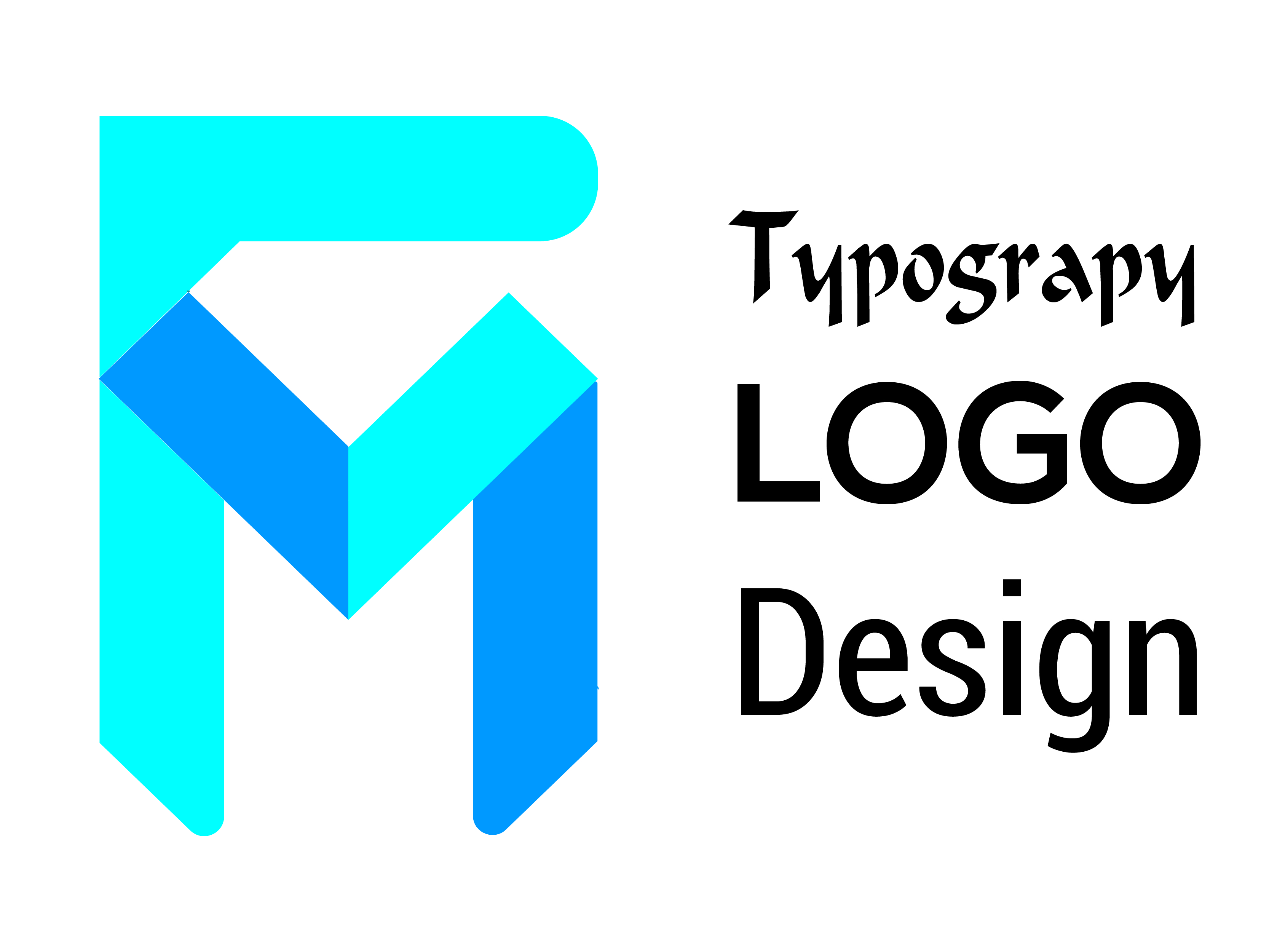 I will design typography logo for you business