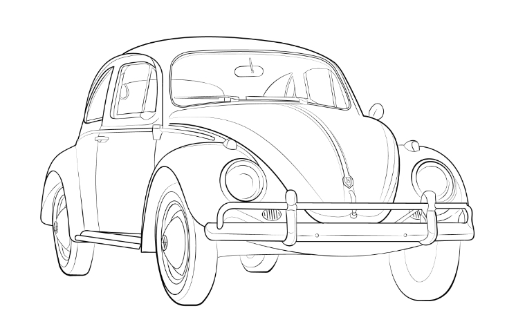 I will draw detail line art illustration vector