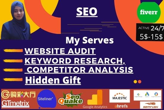 I will provide website audit, keyword research, competitor analysis