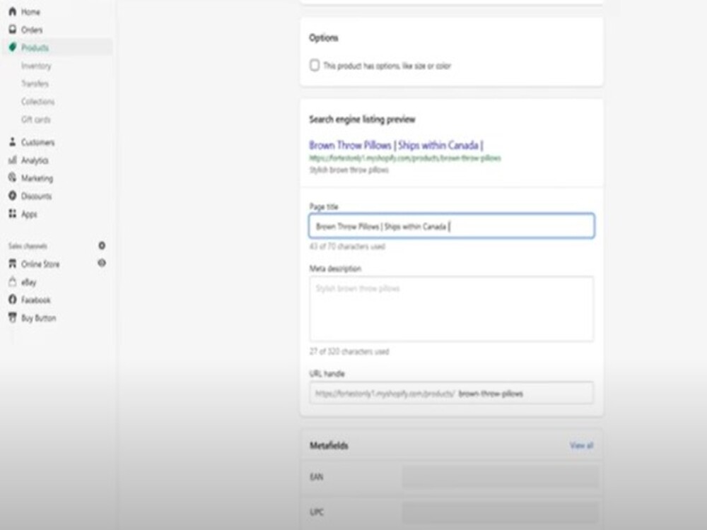 I will optimize the On page SEO for your Shopify website