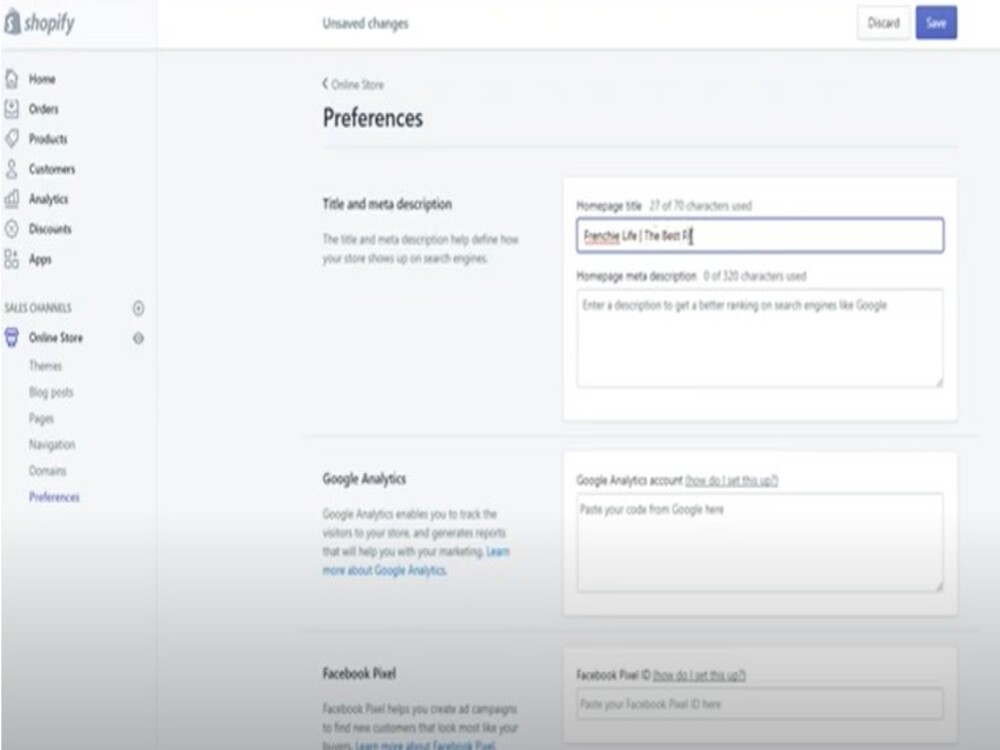I will optimize the On page SEO for your Shopify website