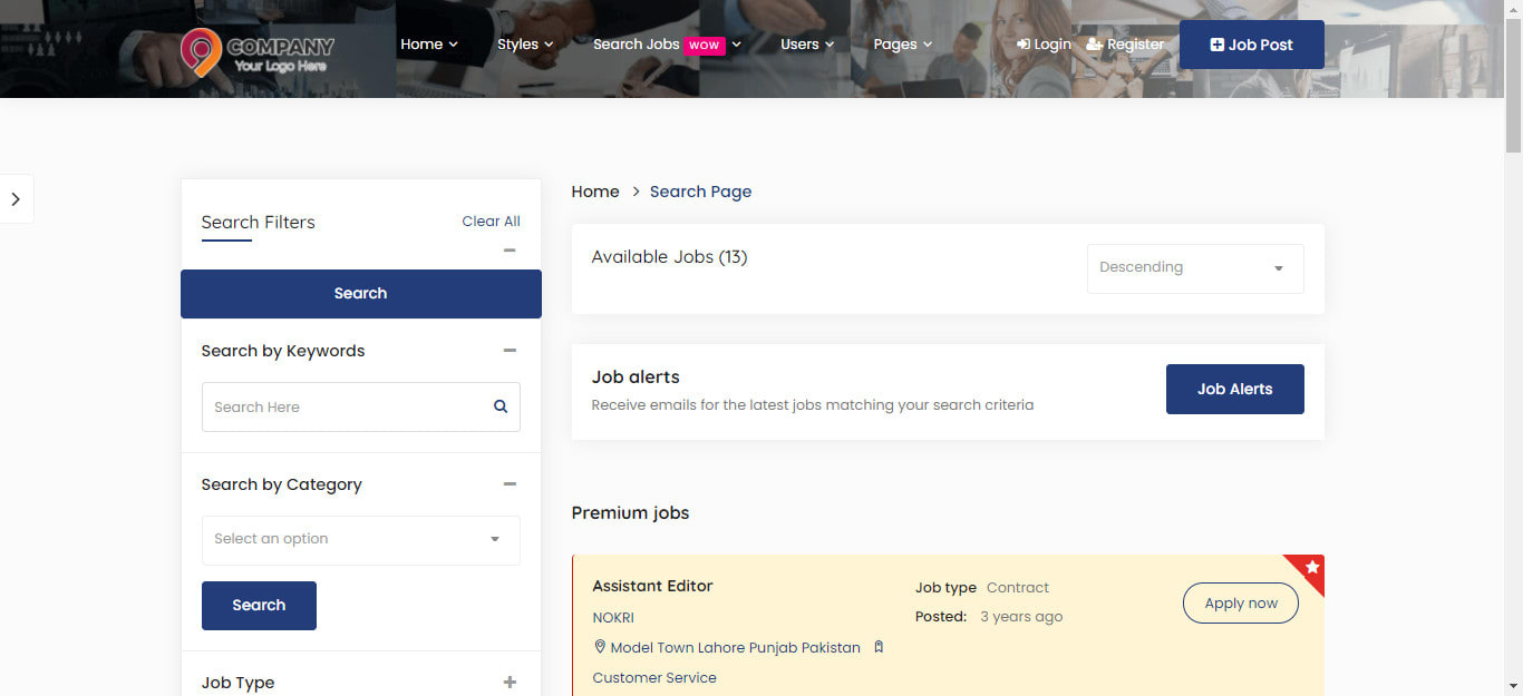 I will make a job board, recruitment, or agency website with SEO
