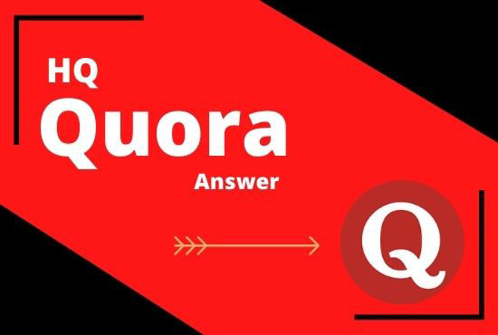 I will Create 3 High Quality Quora answers on your Ni...