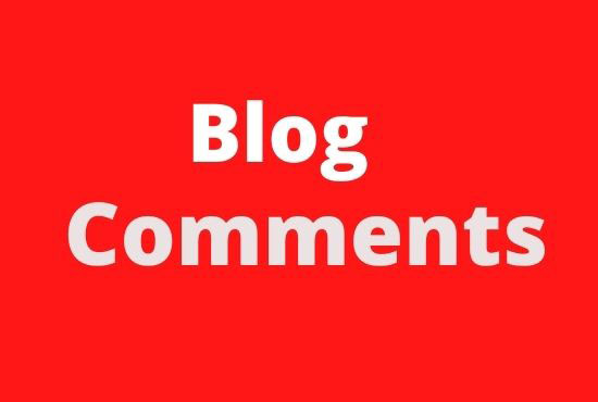 I Will Provide 100 High-quality Blog Comments Backlinks