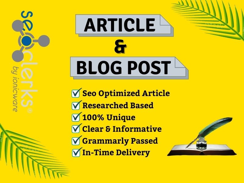 I will write unique SEO optimized Content, articles ...