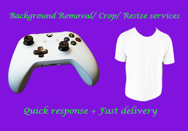 I will professionally remove background, retouch and resize 5 images