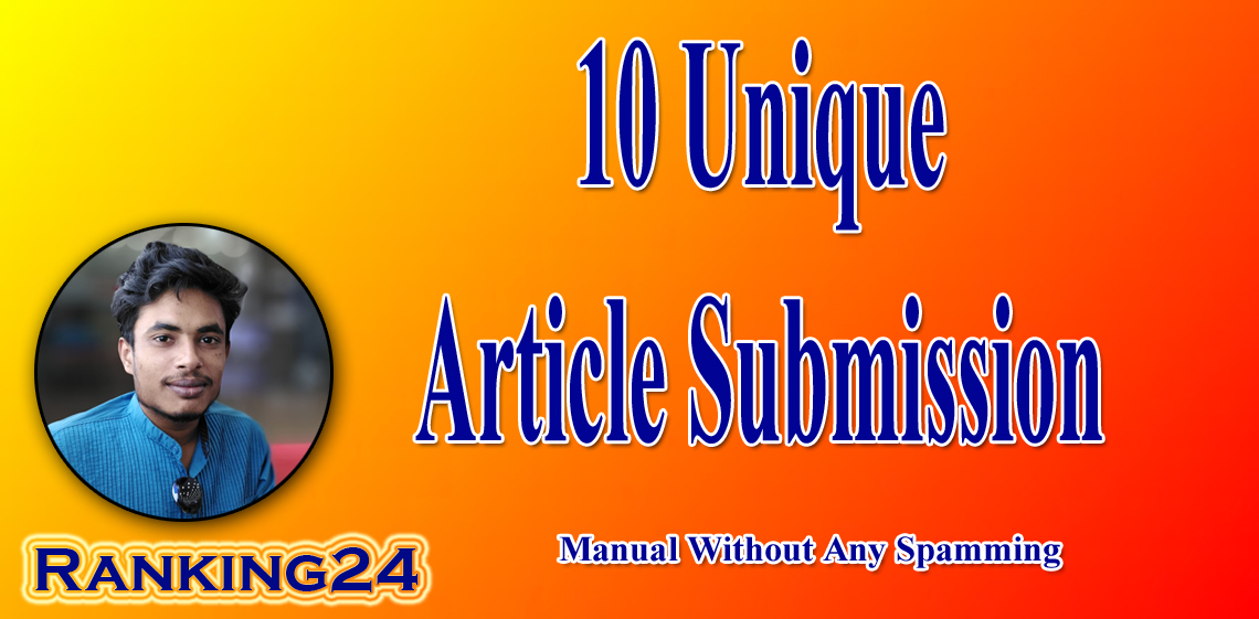  I will do unique article submission with high quality da pa backlinks