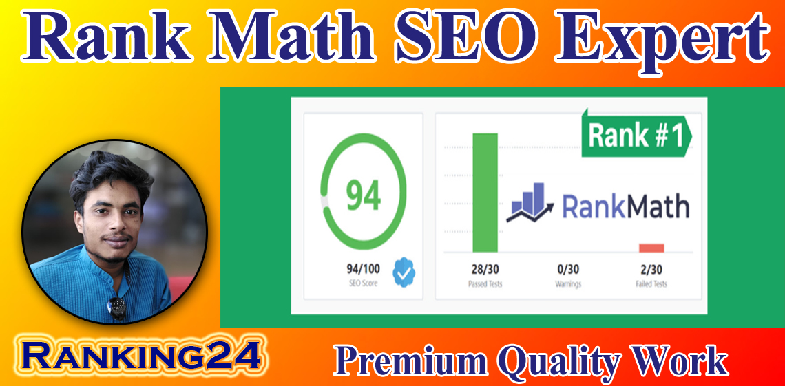 I will do set up rank math SEO with 90 score