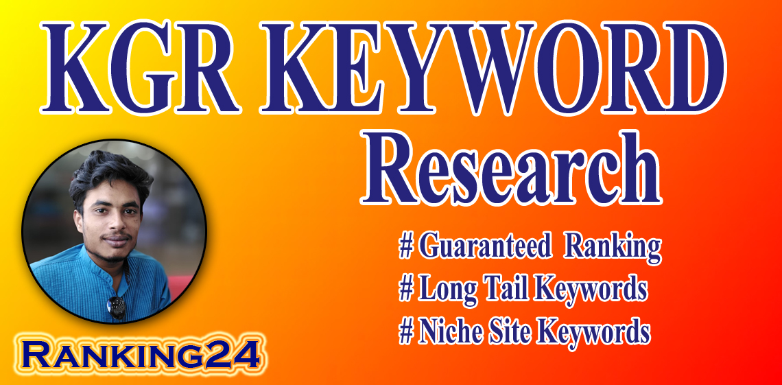 I will do kgr keyword research for your website