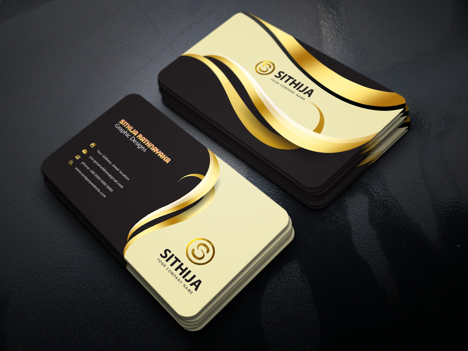 I will design professional creative and luxury business card Designs