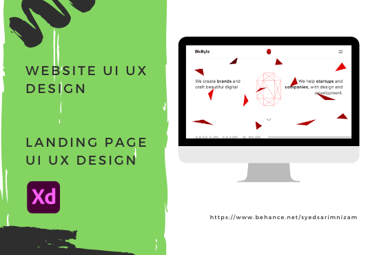 I will design website and mobile app UI UX design in adobe xd
