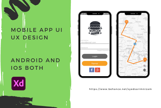 I will design website and mobile app UI UX design in adobe xd