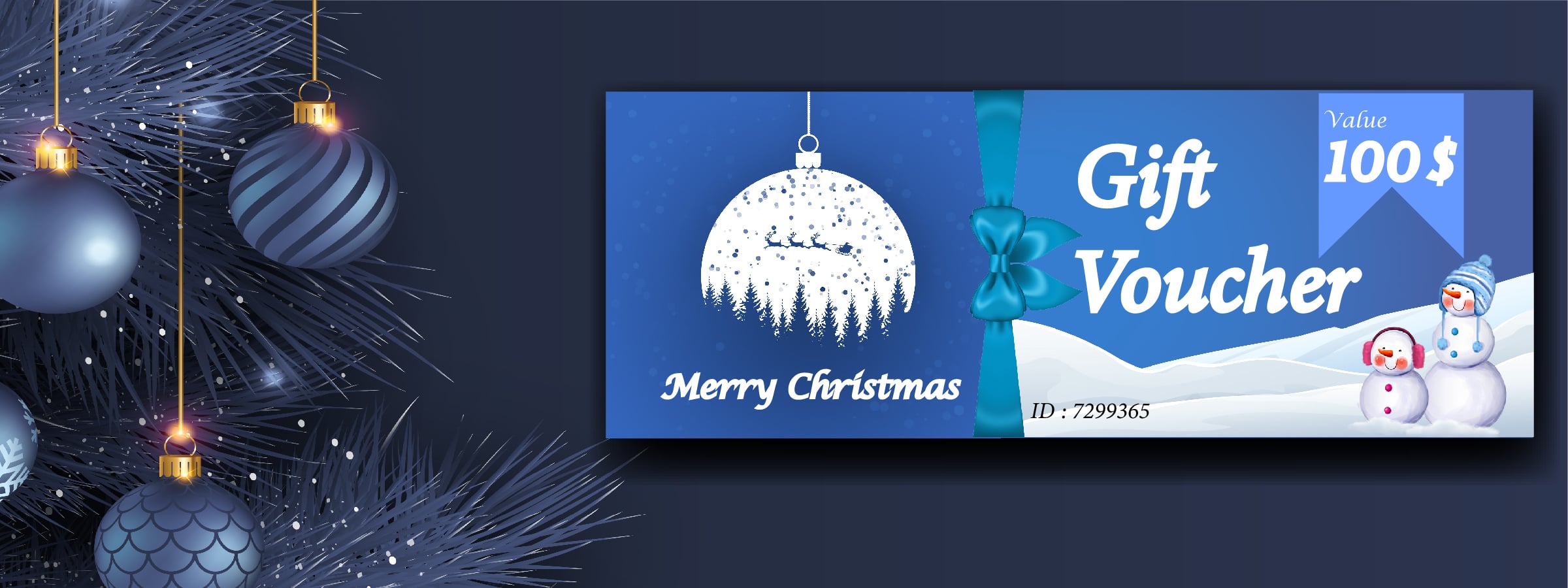 I will design a Christmas gift voucher, card, poster or a leaflet