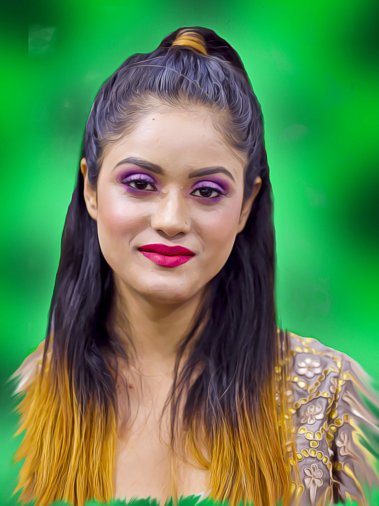 I will draw realistic digital oil painting from your image