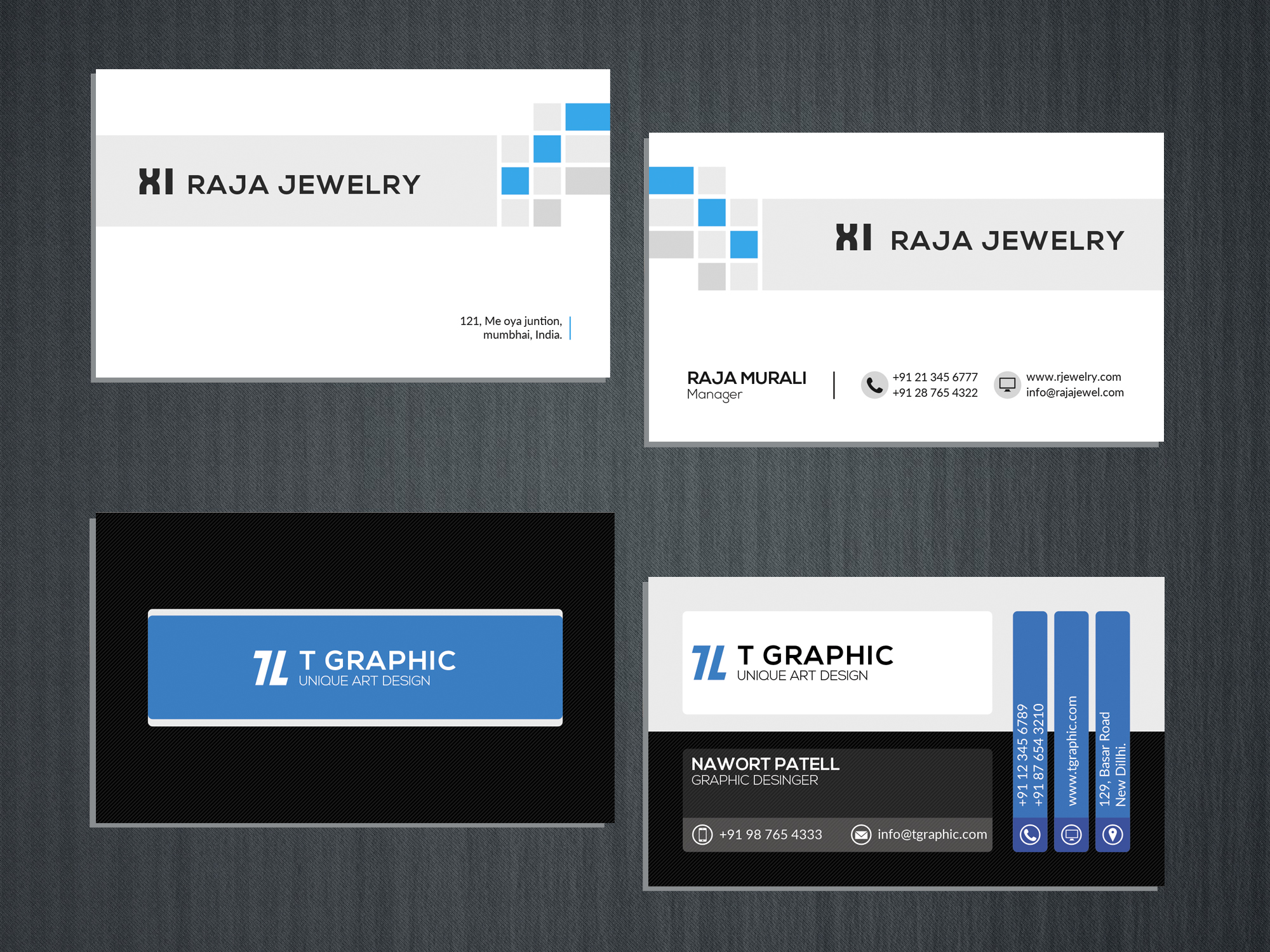 I will create unique business card for you