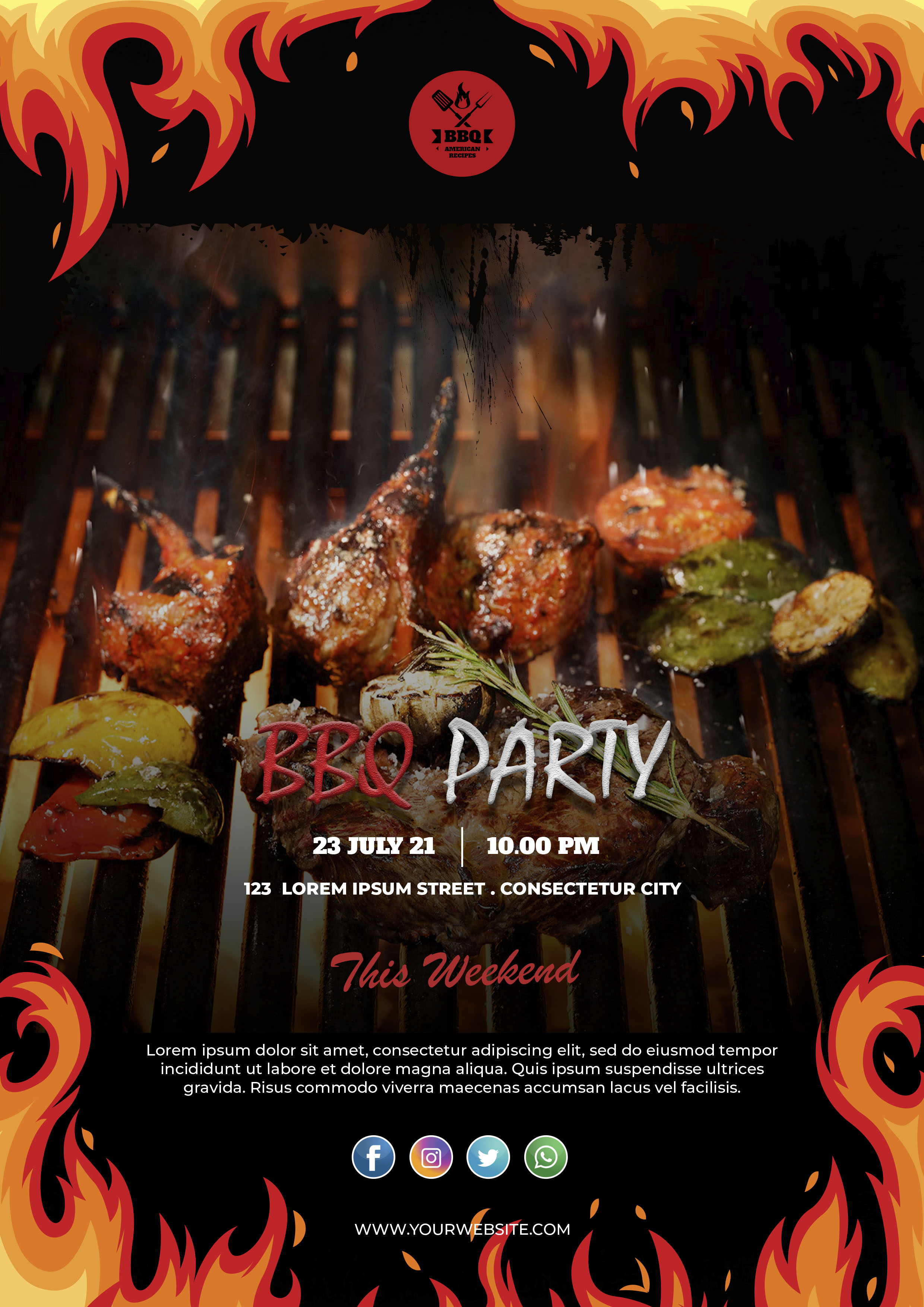 I will create a beautiful food flyer, poster or restaurant menu for you