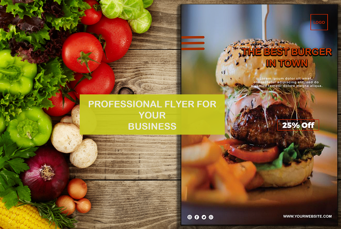 I will create a beautiful food flyer, poster or restaurant menu for you