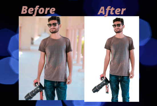 I will editing background removal,white,transparent 10 image 
