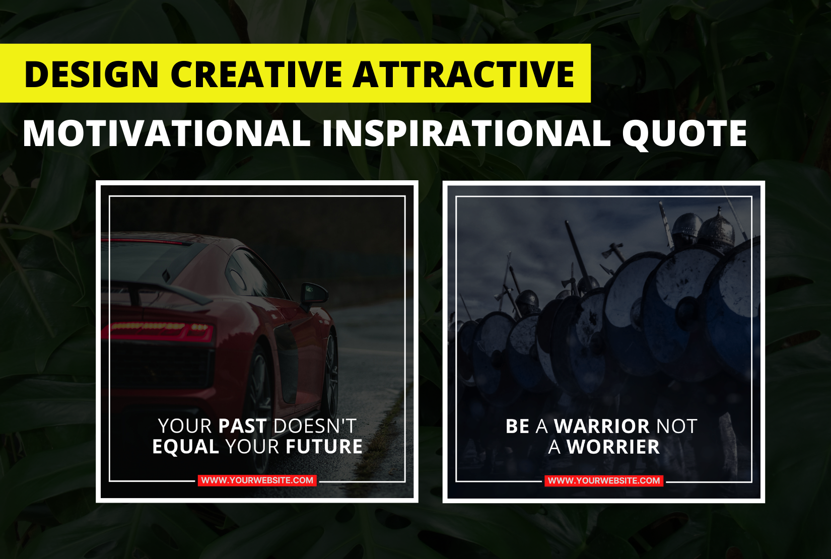 I will Design creative attractive motivational inspirational quotes