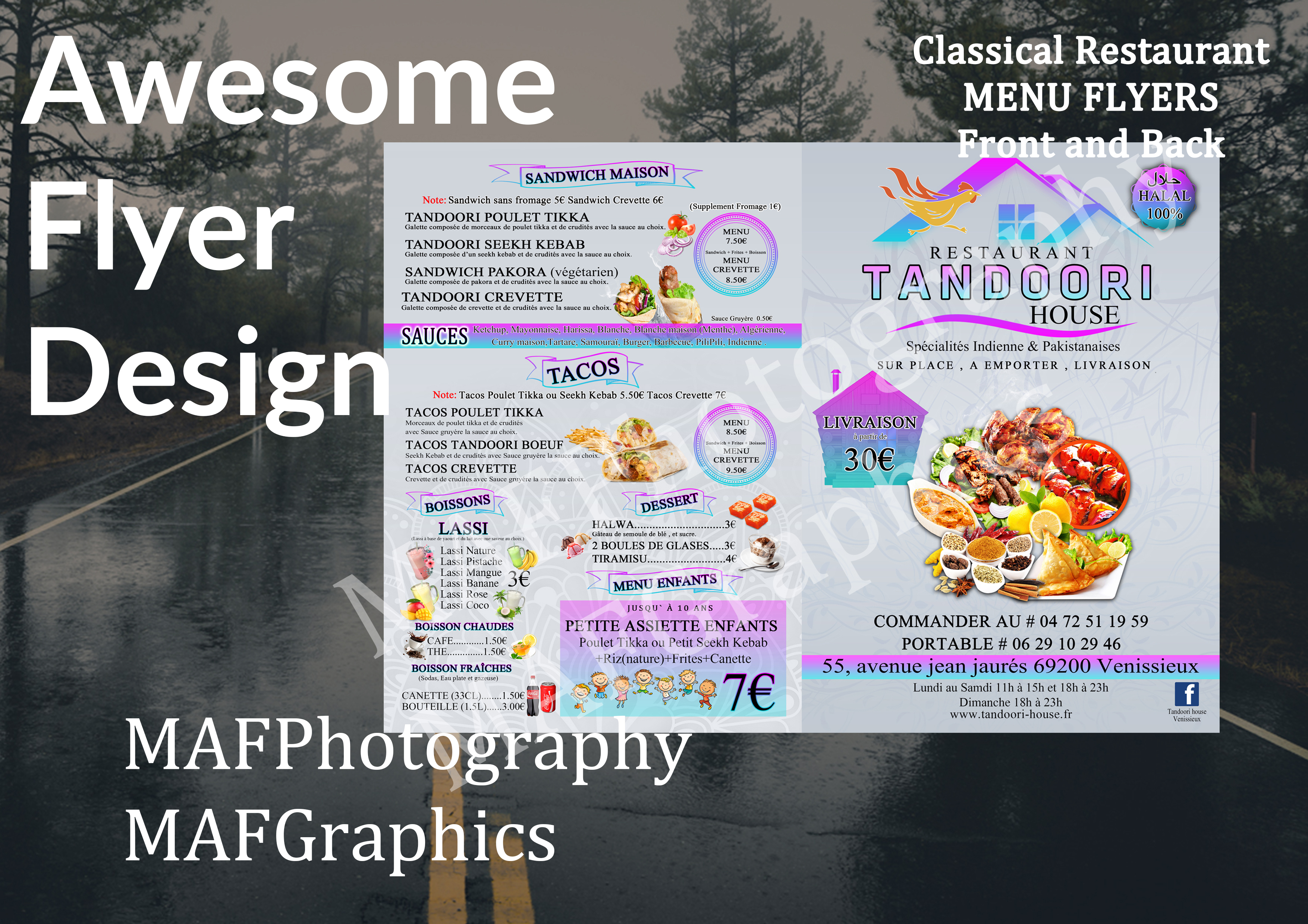 I will design your poster or flyer in French or English Fran&ccedil;ais et anglais