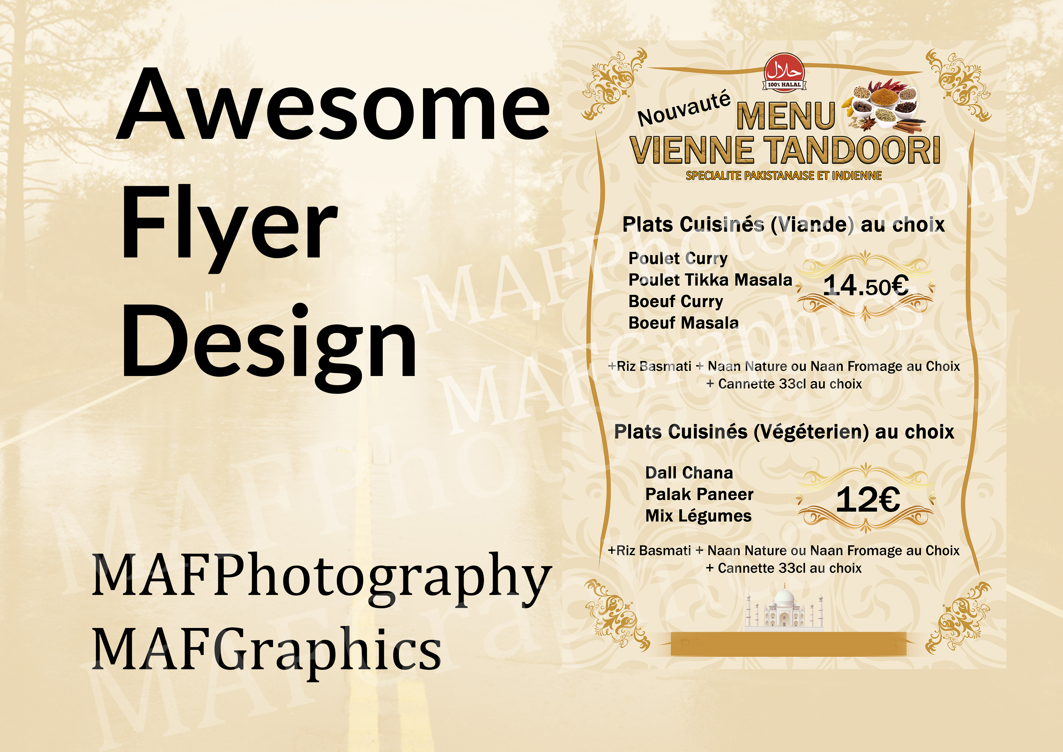 I will design your poster or flyer in French or English Fran&ccedil;ais et anglais