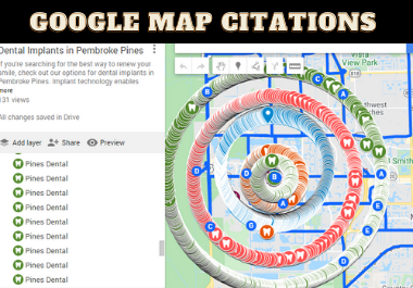1000 Google map citations rank your GMB, Business &website 