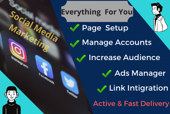 I will create, design and optimize Social Media Account & Page professionally