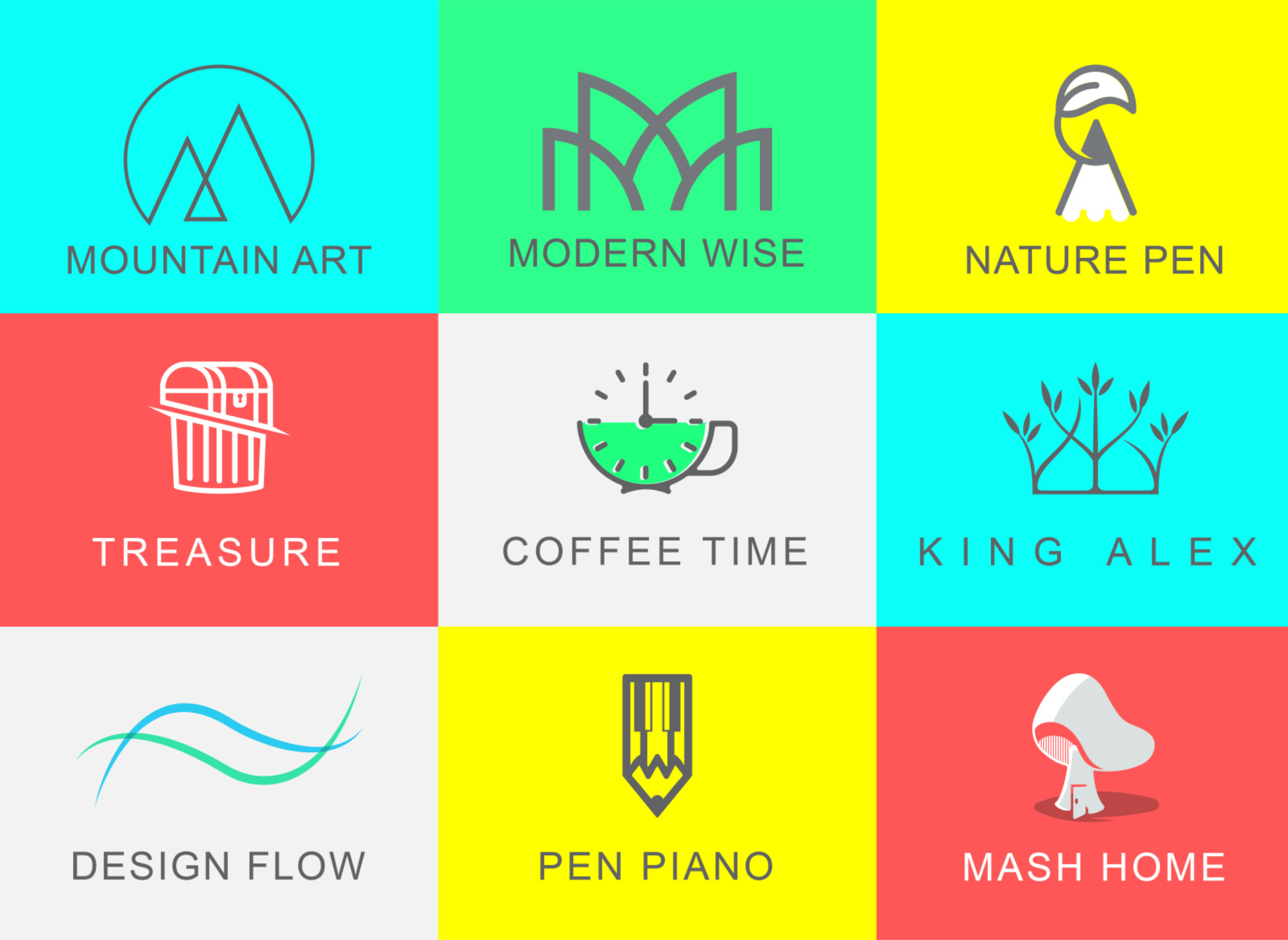 I will do 3 unique minimalist logo design