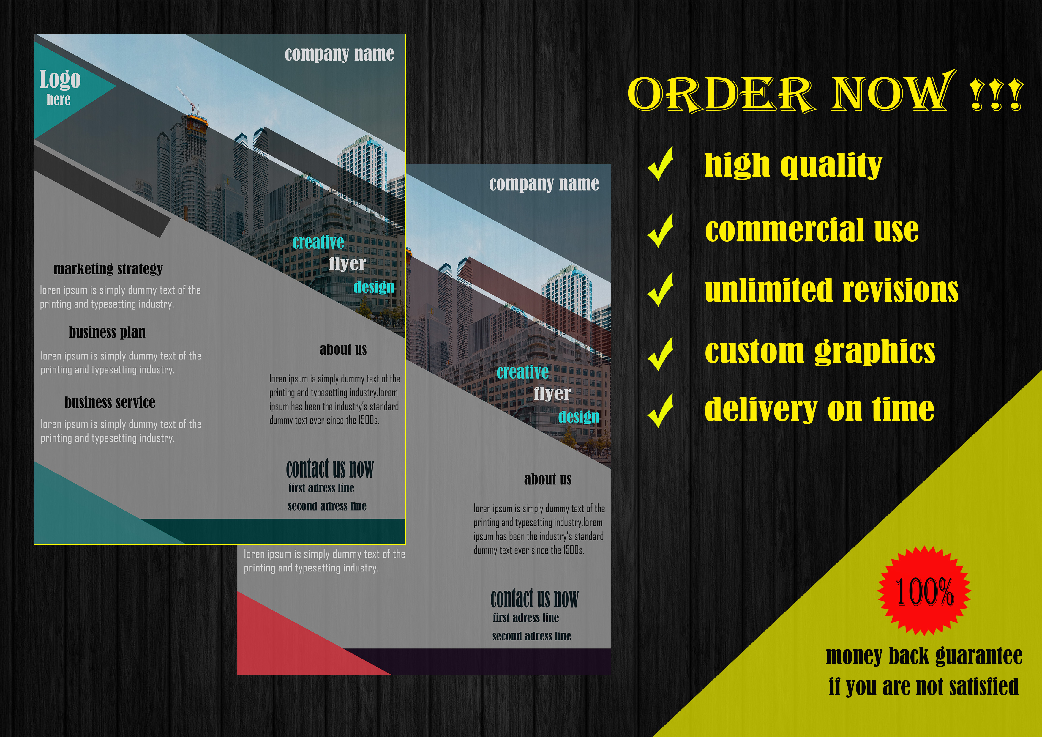 i will design an awesome flyer for you