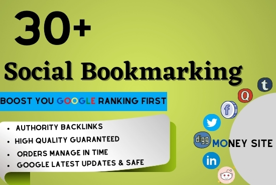 50 Social Bookmarking SEO Backlinks on Dofollow High ...
