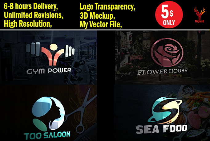 I will do creative logo design business or more 24h 