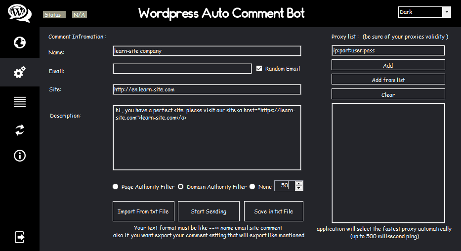WordPress Auto Comment Bot - New