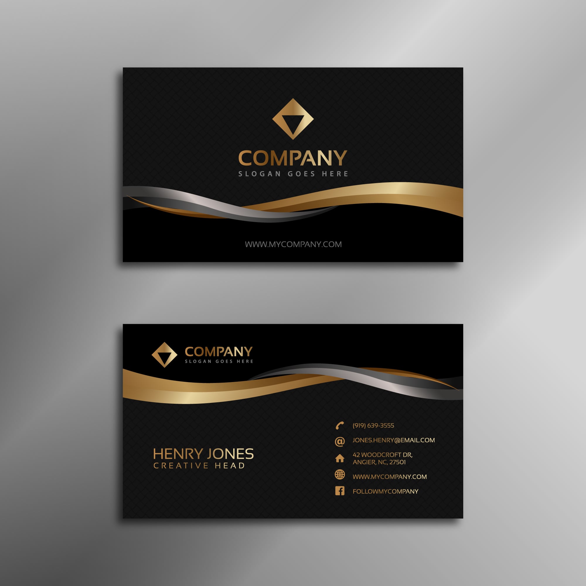 I will create professional business card design ready for print
