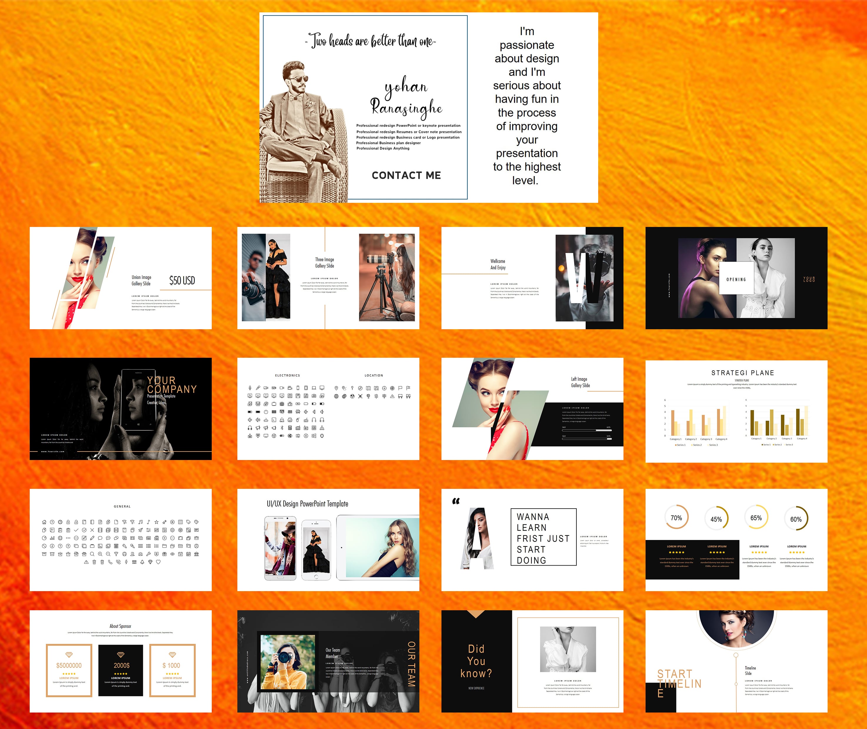 Design PowerPoint or keynote presentation