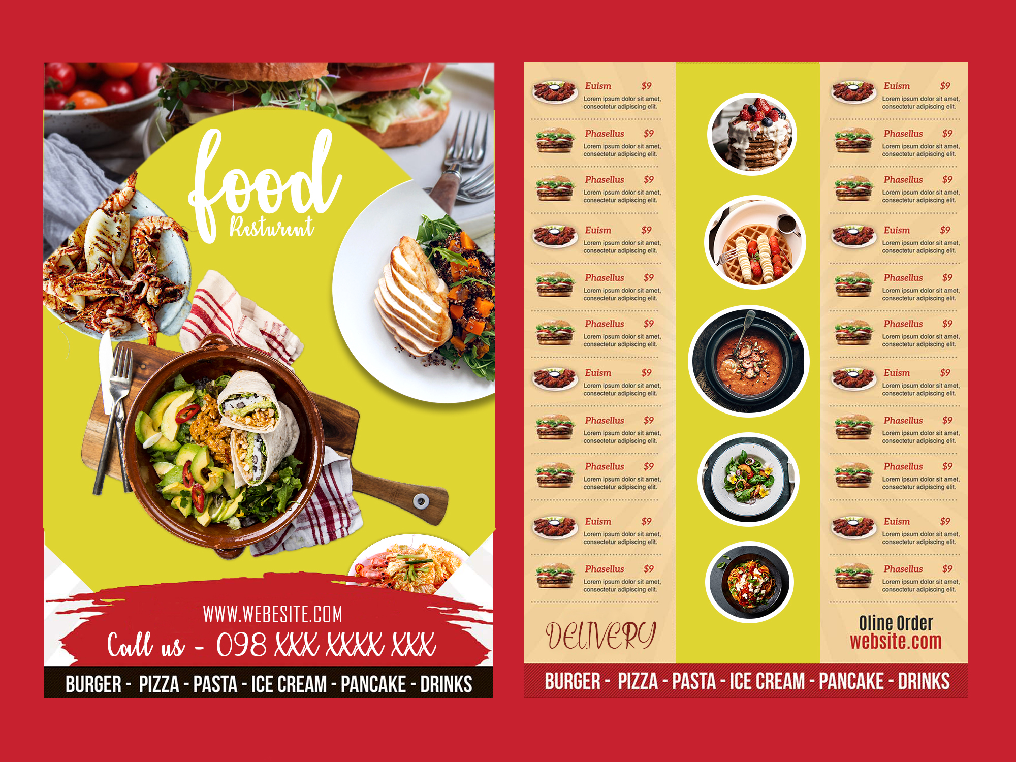 Food Menu Design Ideas