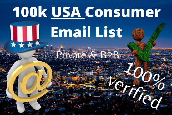 I will give 100,000 USA consumer email list