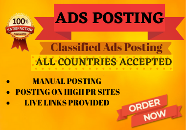  I will post 10 classified ads on top ads posting sites to get more traffic on your business.