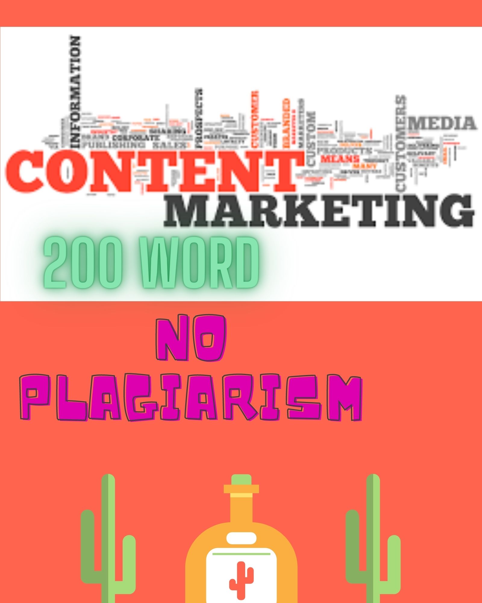 I will Write 500 words Unique content writing on your any topic